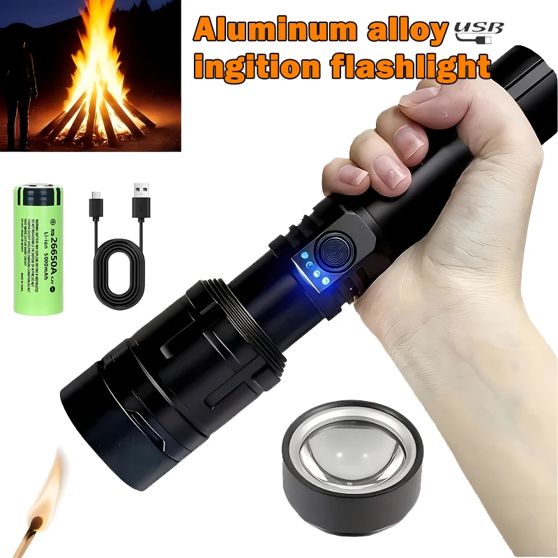 Outdoor Power For Camping - 초강력 손전등 집중 점화 손전등 방수