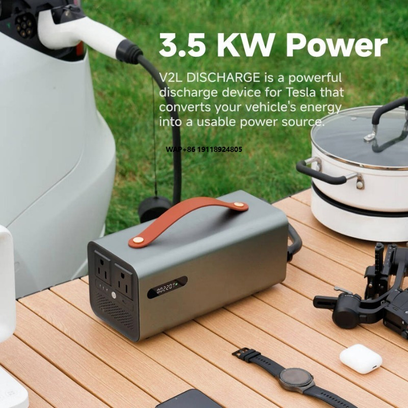 Outdoor Power For Camping - 3.5kW NACS V2L 방전 스테이션, EV