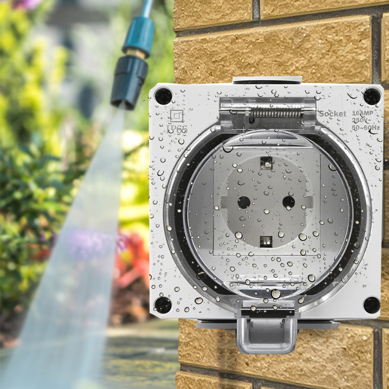 Outdoor Power Receptacle - IP66 방수 전원 콘센트 실외 방수