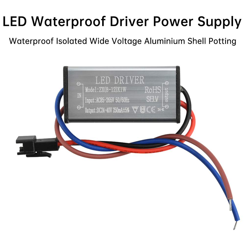 Outdoor Power Transformer - AC85-265V 1-24W IP68 방수 LED 드라이버