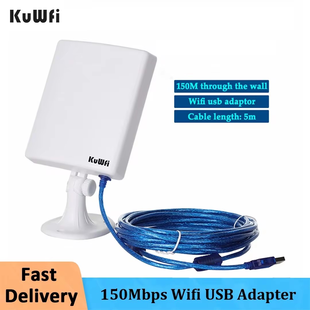 Outdoor Power Adapter Wyze - KuWfi PC용 와이파이 USB 어댑터, 야외