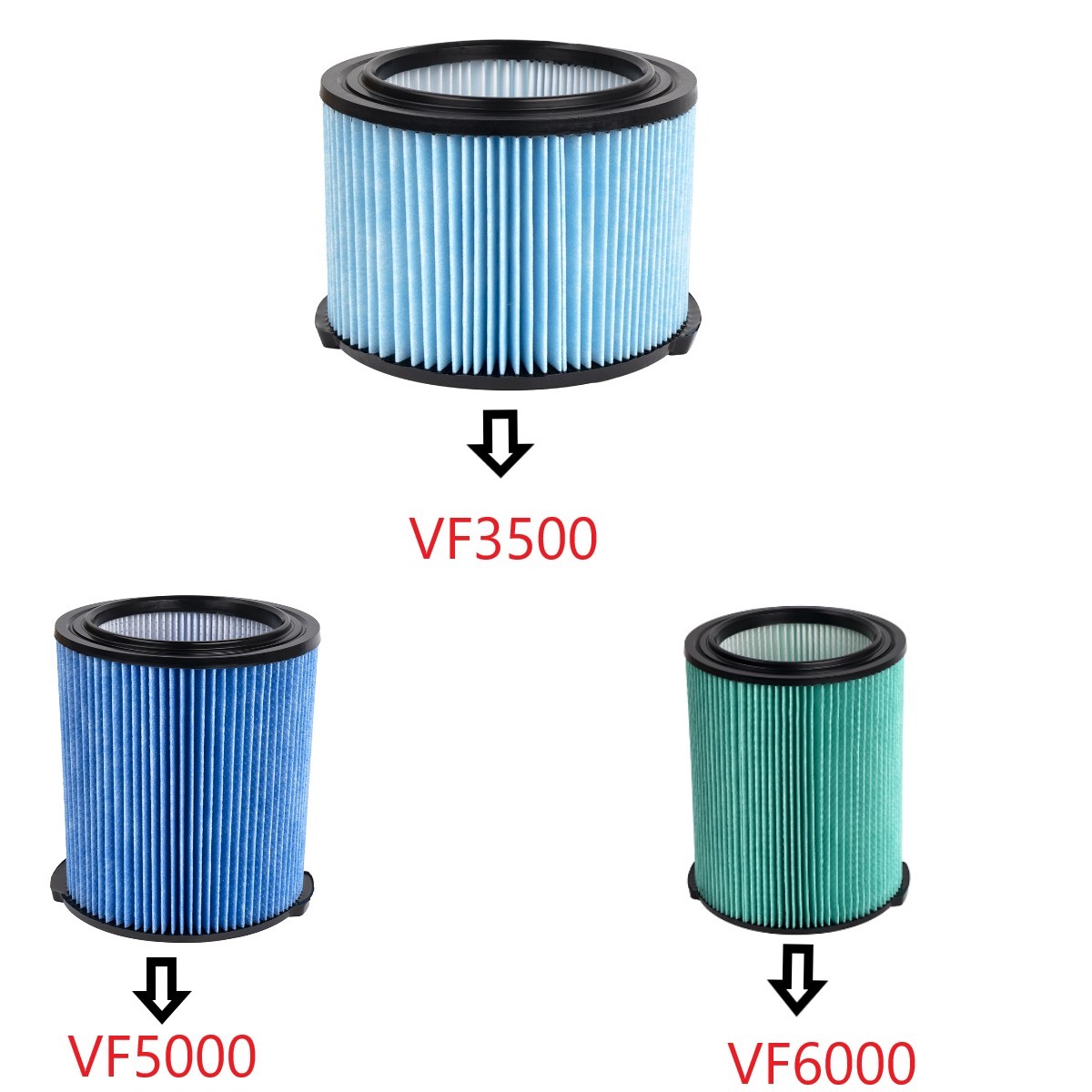 Wet Dry Vacuum Shop - VF6000 VF5000 VF3500 표준 습식 건식