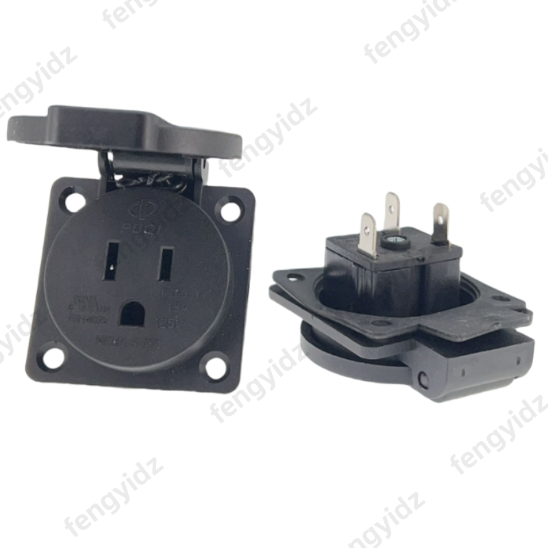 검정색 125V 15A 20A IP44 CE 미국 일본 - Outdoor Power Receptacle 리뷰 및 가격