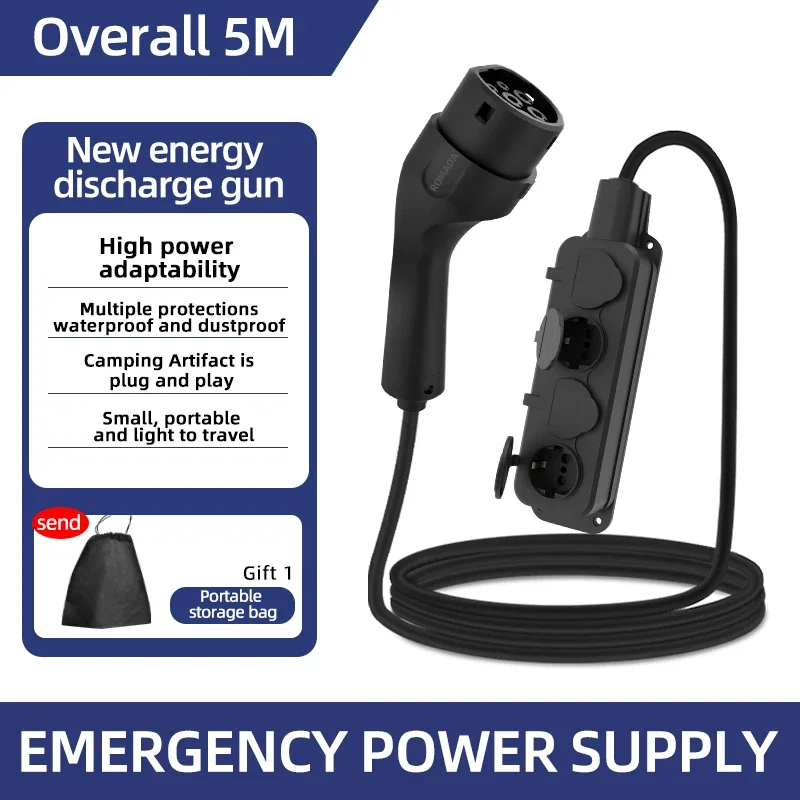 휴대용 16A 4KW 전기차 EV 충전기 V2L 케이블 - Outdoor Power Wire 리뷰 및 가격