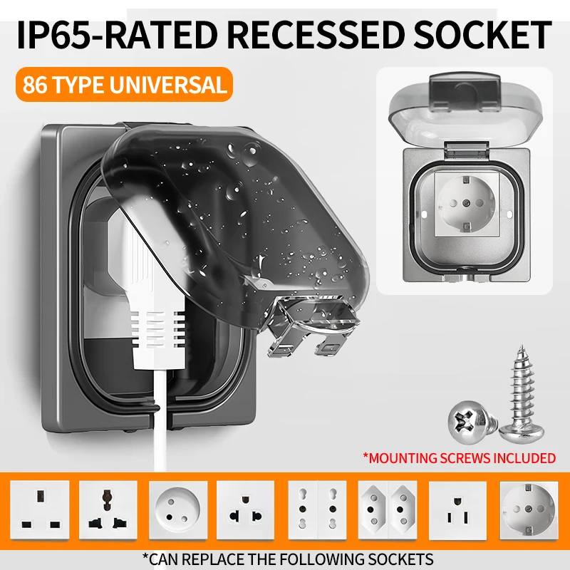 IP65 방수 야외 소켓 -16A 고출력 벽면 플레이트 - Outdoor Power Receptacle 리뷰 및 가격