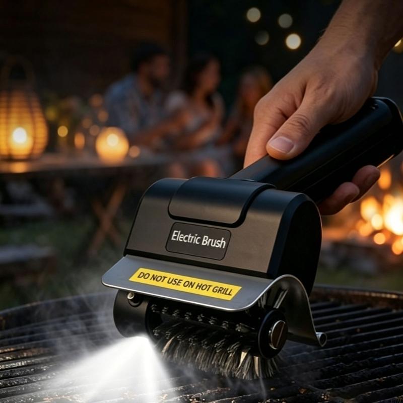 캠핑 C7AC용 2000mAh 배터리 작동식 바베큐 수 - Outdoor Power Brush 리뷰 및 가격