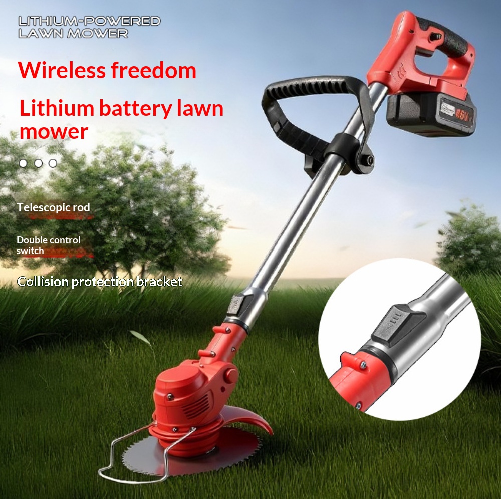 새로운 무선 휴대용 전기 잔디 트리머, 조절 가능한 잔 - Lawn Mower Battery 리뷰 및 가격