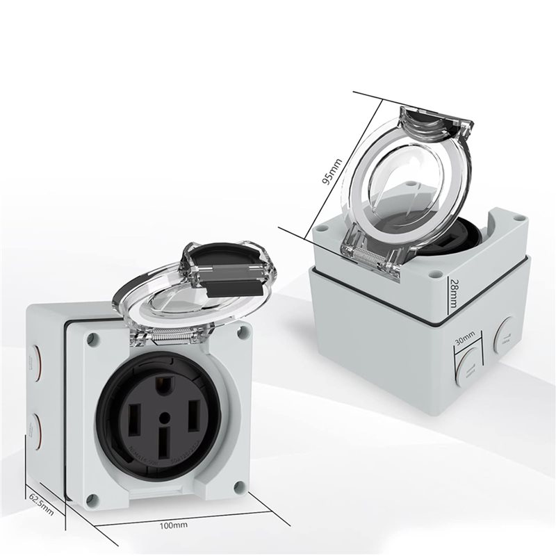 Y17A 6X 50Amp 전원 콘센트 박스, 125/2 - Outdoor Power Receptacle 리뷰 및 가격