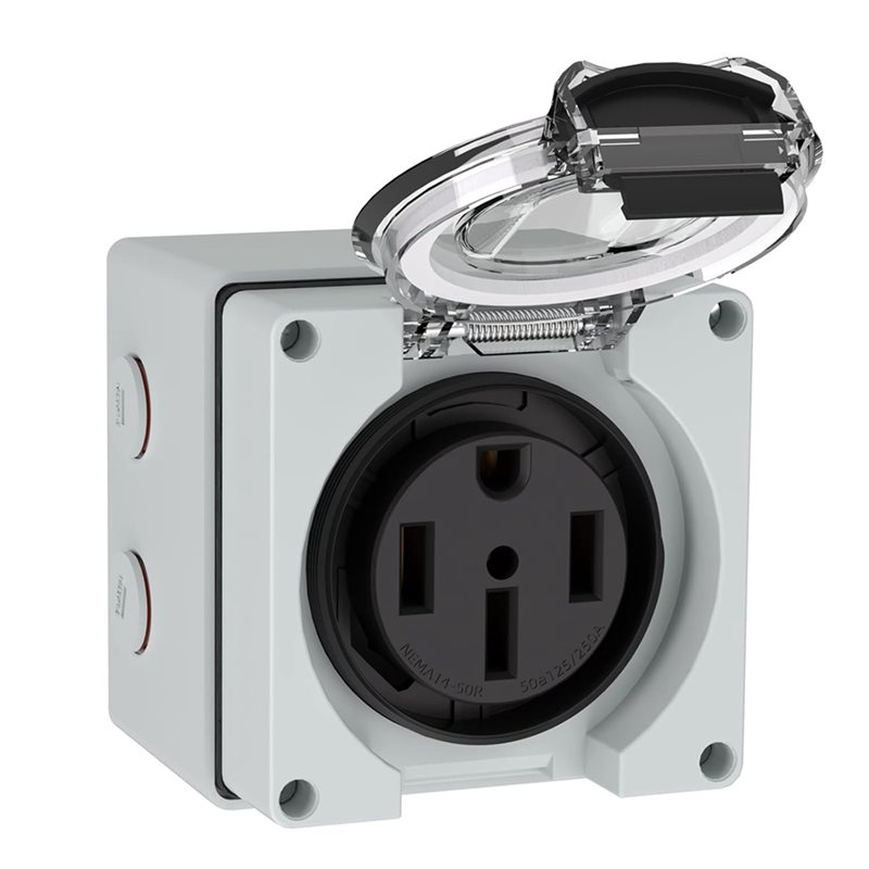 Y17A 6X 50Amp 전원 콘센트 박스, 125/2 - Outdoor Power Receptacle 리뷰 및 가격