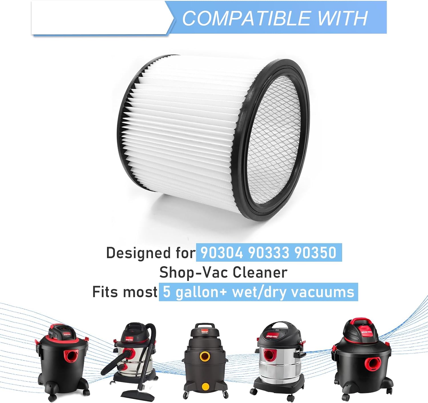 Shop-Vac용 교체 필터 90350 90304 90 - Wet Dry Vacuum Shop 리뷰 및 가격