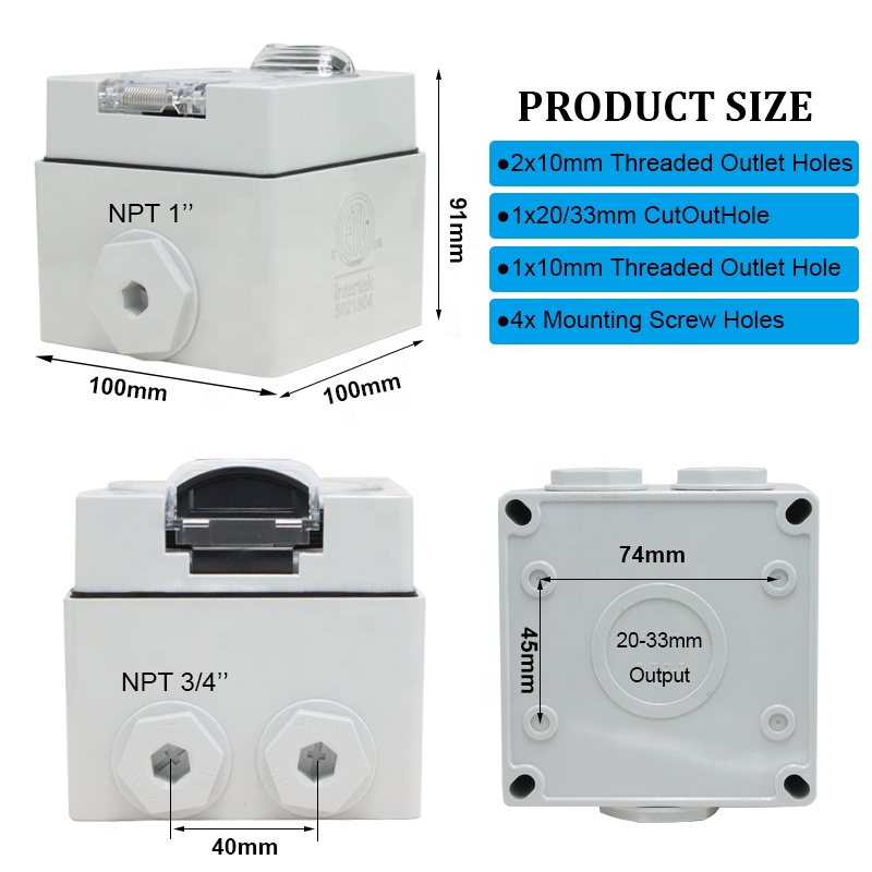 30암페어 전원 콘센트 박스 NEMA 14-30R 리셉 - Outdoor Power Receptacle 리뷰 및 가격