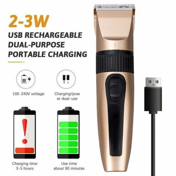 전문가용 무선 헤어 클리퍼 트리머 키트, 4개 부착물( - Lawn Mower Battery 리뷰 및 가격