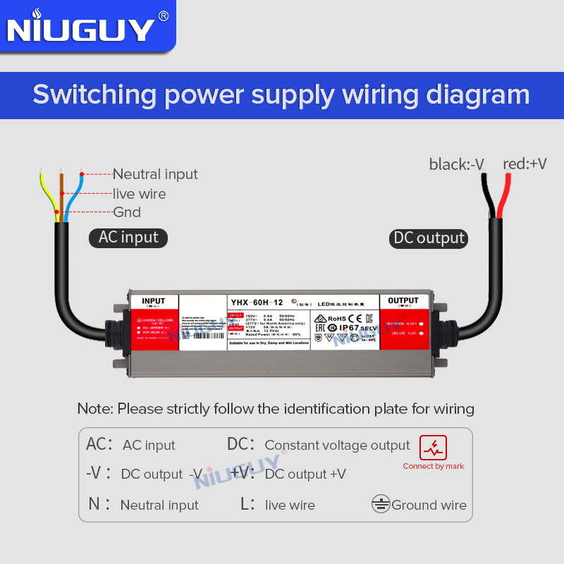 IP67 방수 전원 공급 장치 60W DC 12V 5A - Outdoor Power Transformer 리뷰 및 가격