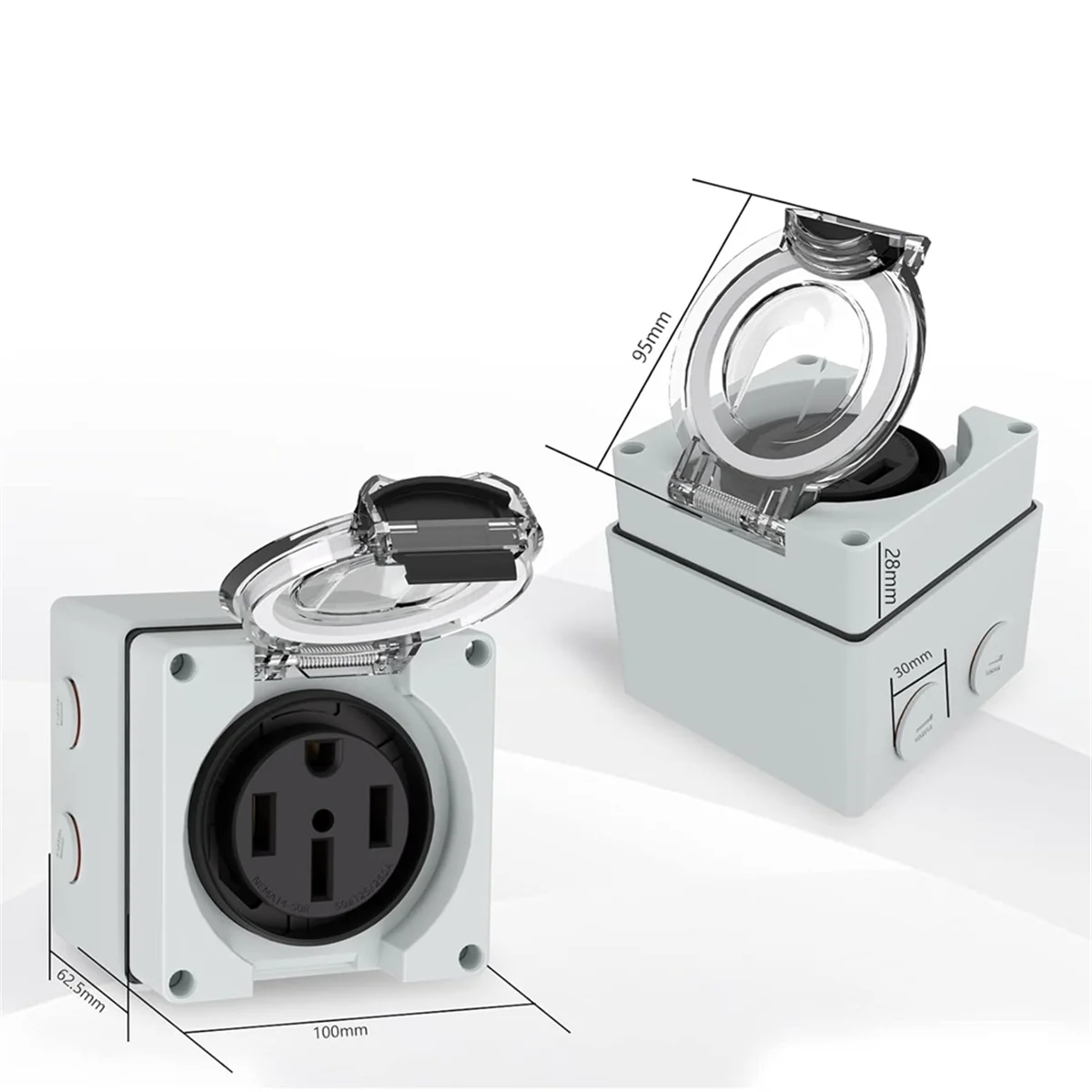 전원 콘센트 박스, 125/250볼트 NEMA 14-5 - Outdoor Power Receptacle 리뷰 및 가격