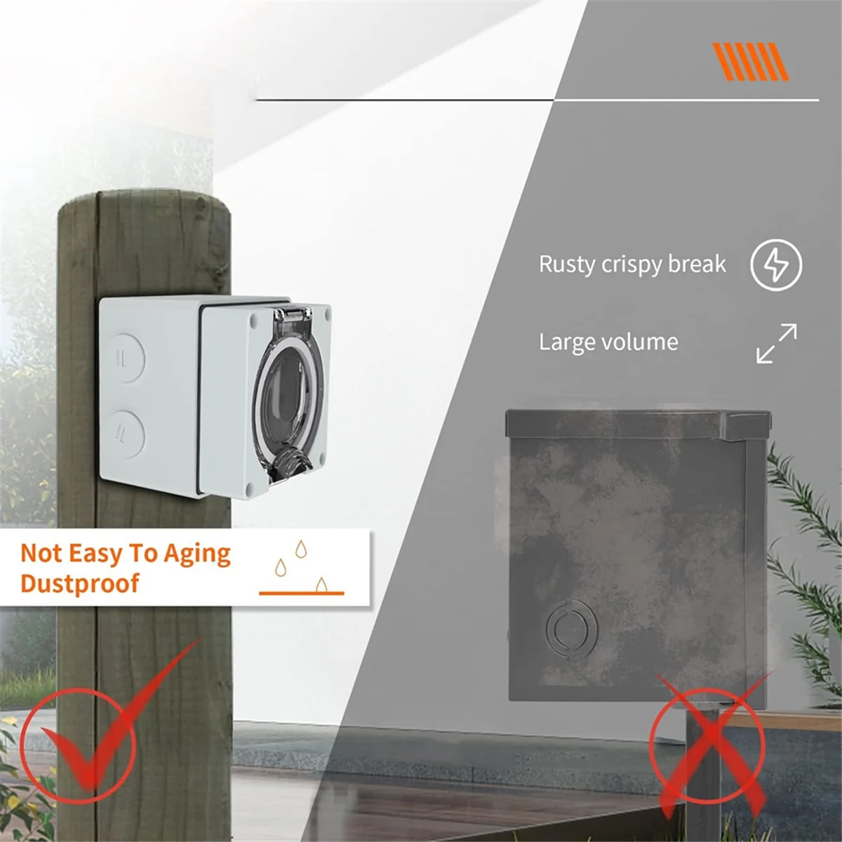 전원 콘센트 박스, 125/250볼트 NEMA 14-5 - Outdoor Power Receptacle 리뷰 및 가격