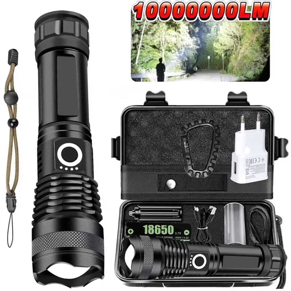 고출력 LED 손전등 충전식 5 모드 알루미늄 합금 텔 - Outdoor Power For Camping 리뷰 및 가격