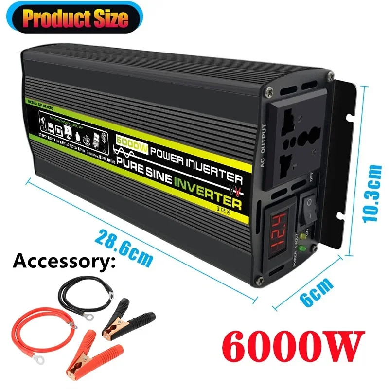 6000W DC12/24V AC 220V 순수 사인파  - Outdoor Power Transformer 리뷰 및 가격