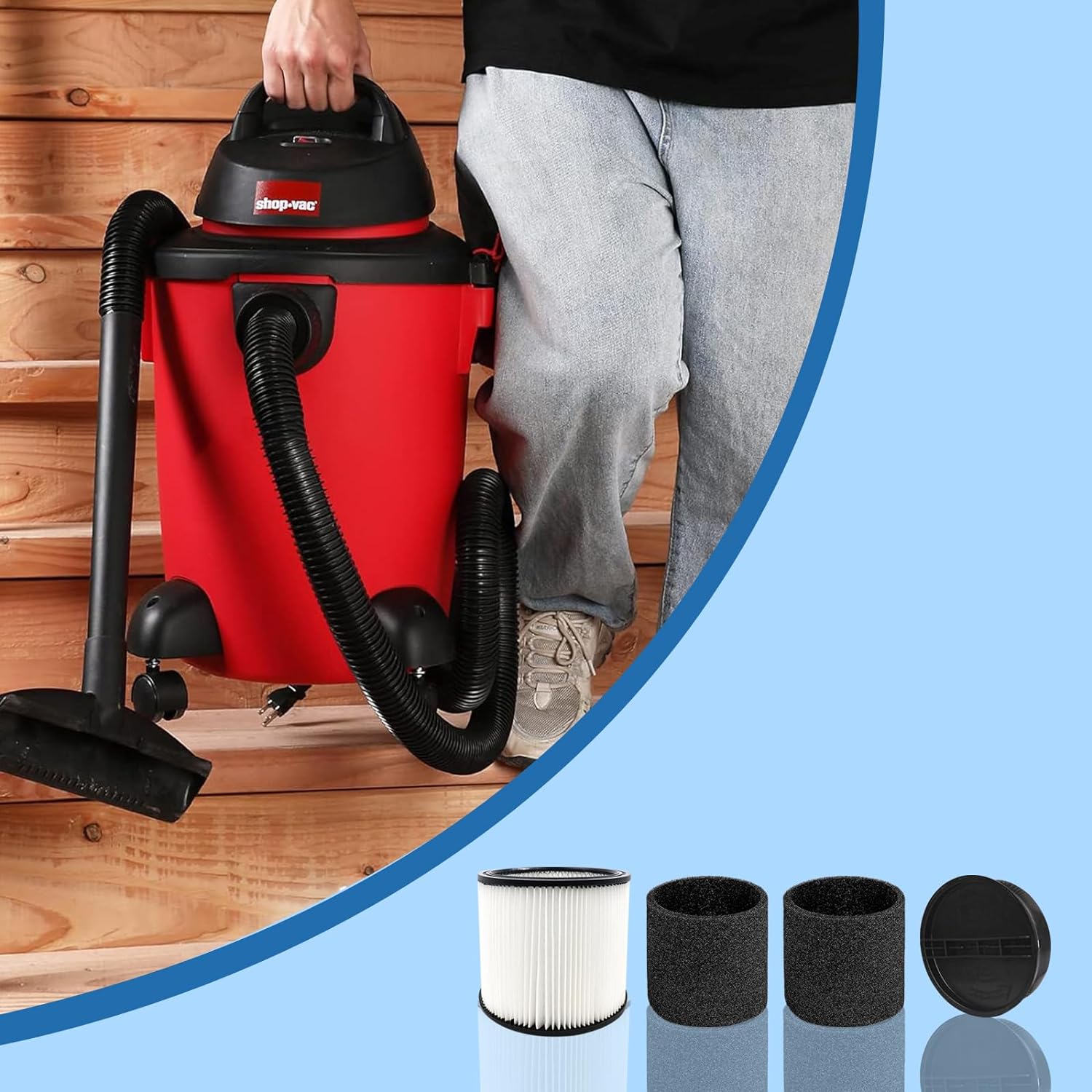 90304 Shop-Vac 필터 교체, 5-16갤런 습 - Wet Dry Vacuum Shop 리뷰 및 가격